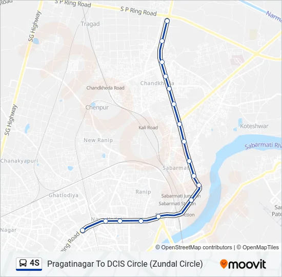 4S Bus Line Map