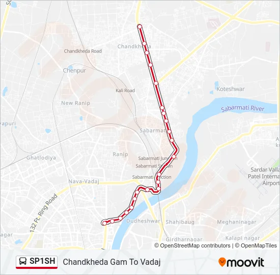 SP1SH Bus Line Map