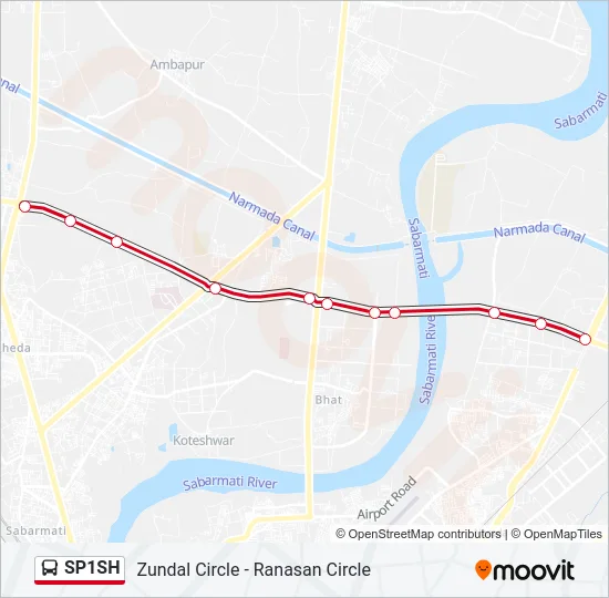 SP1SH Bus Line Map