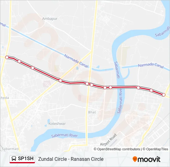 SP1SH Bus Line Map