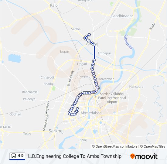 4D Bus Line Map