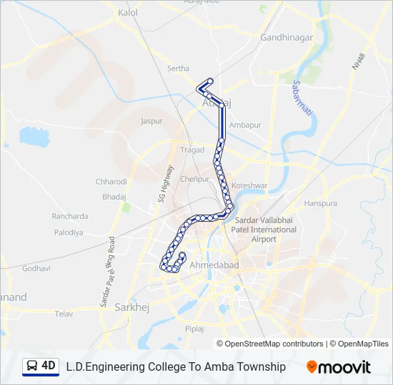 4D Bus Line Map