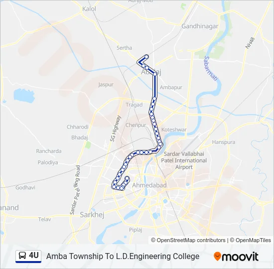 4U Bus Line Map