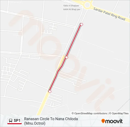 SP1 Bus Line Map