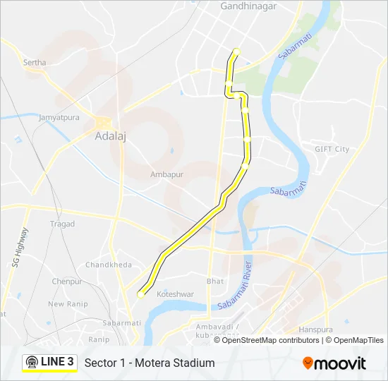 LINE 3 Metro Line Map