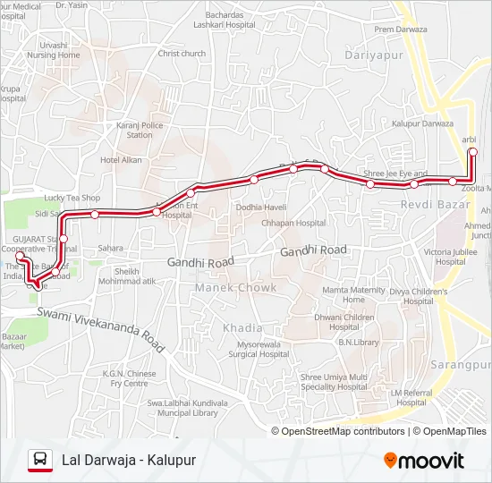 FEEDER-7 Bus Line Map