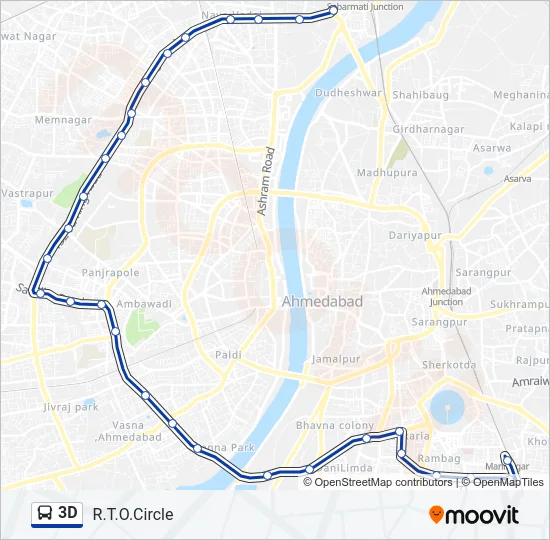 3D Bus Line Map