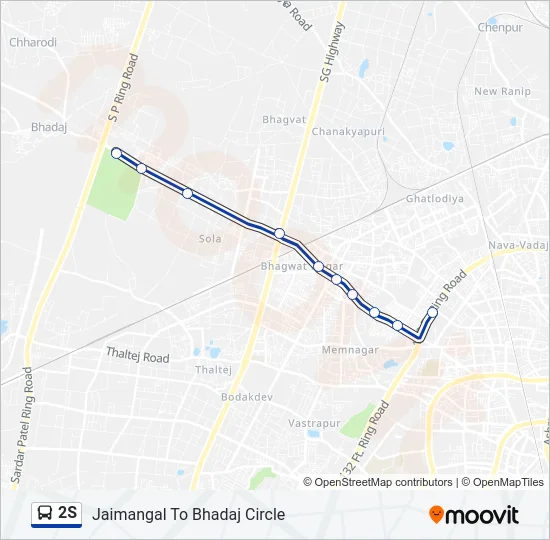 2S Bus Line Map
