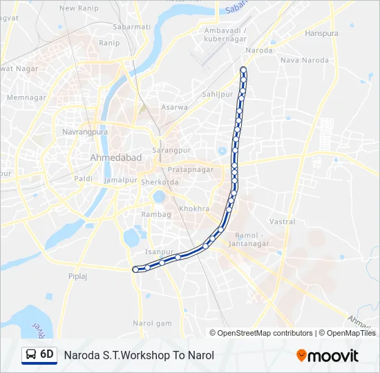 6D Bus Line Map