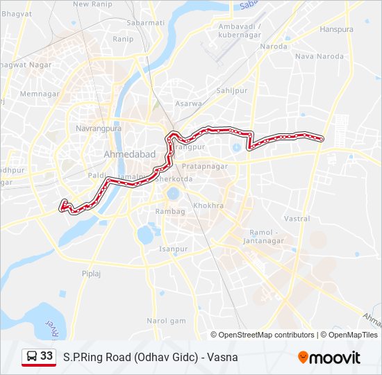 33-route-schedules-stops-maps-s-p-ring-road-odhav-gidc-updated