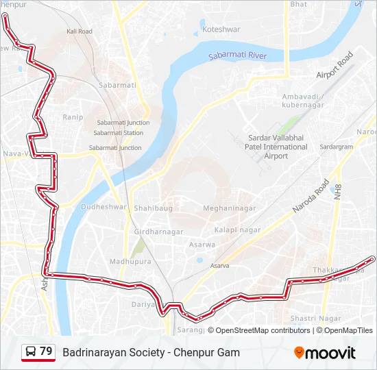 79 Bus Line Map