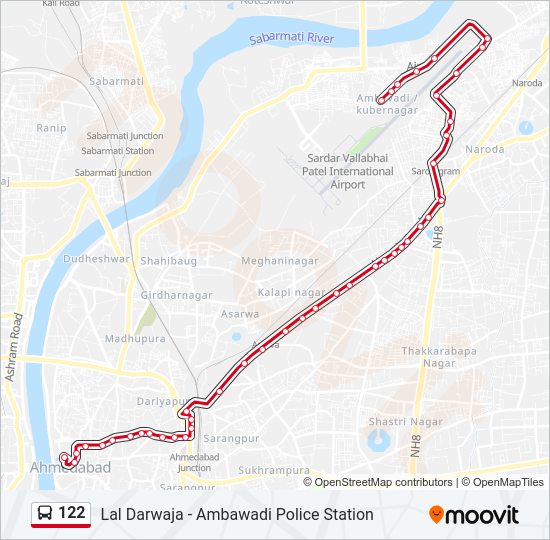 Ahmedabad Metro Map Pdf 122 Route: Schedules, Stops & Maps - Lal Darwaja (Updated)