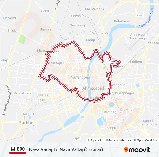 800 Bus Line Map