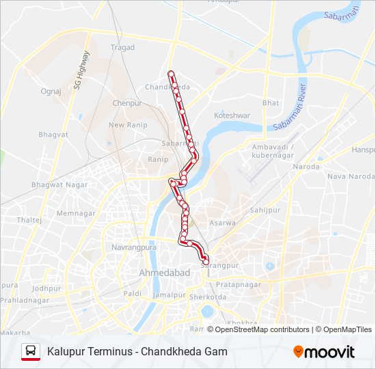 FEEDER-2 bus Line Map