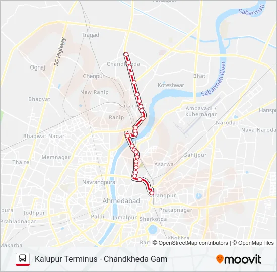 FEEDER-2 Bus Line Map