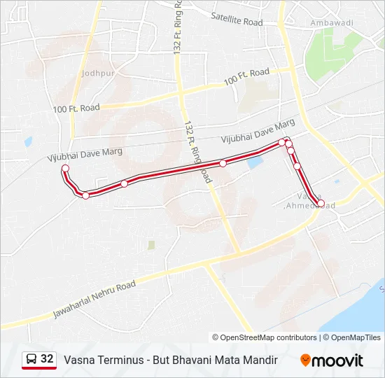 32 Bus Line Map