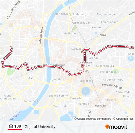 138 Bus Line Map