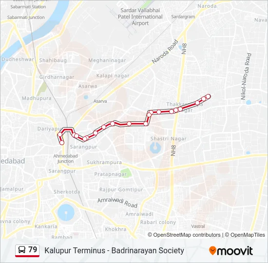 79 Bus Line Map
