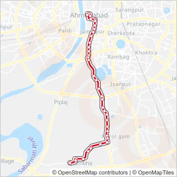 22 Bus Line Map