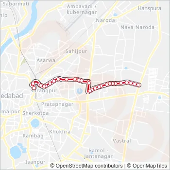 69 Bus Line Map