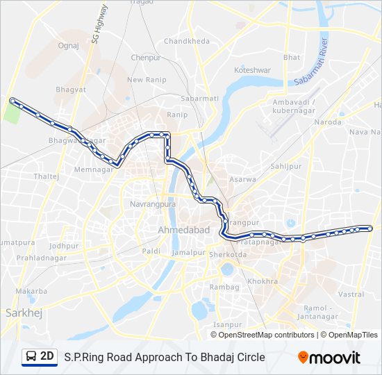 2D bus Line Map