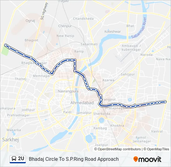 2U Bus Line Map