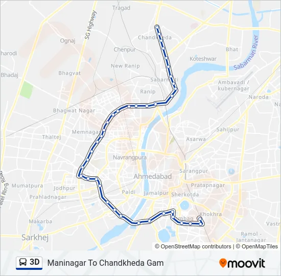 3D Bus Line Map