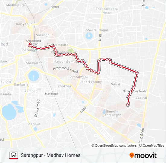 144/1-SH Bus Line Map