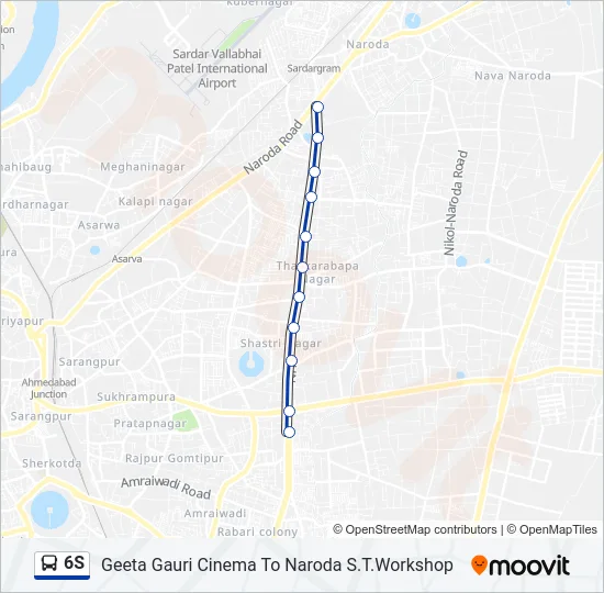6S Bus Line Map