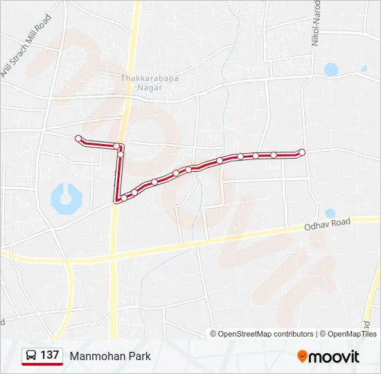 137 Bus Line Map
