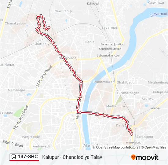 137-SHC Bus Line Map
