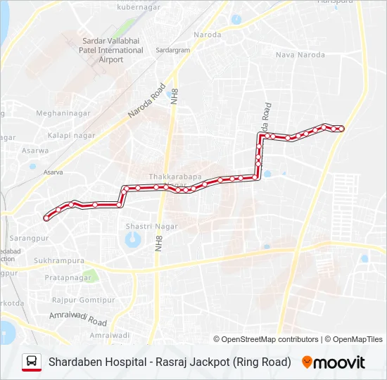 FEEDER-5 Bus Line Map