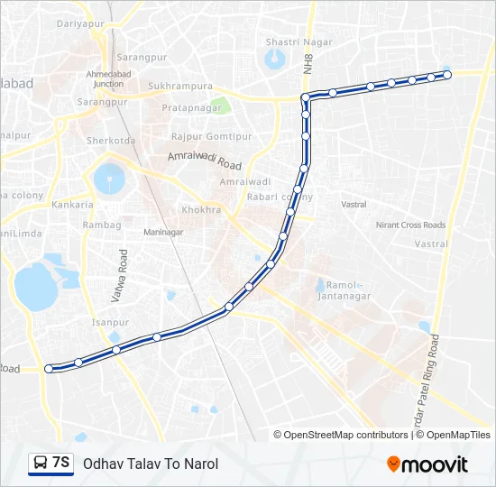7S Bus Line Map