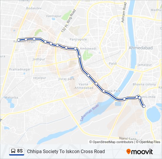 8S bus Line Map