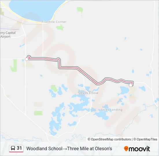 31 Bus Line Map