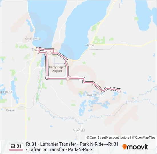 31 Bus Line Map