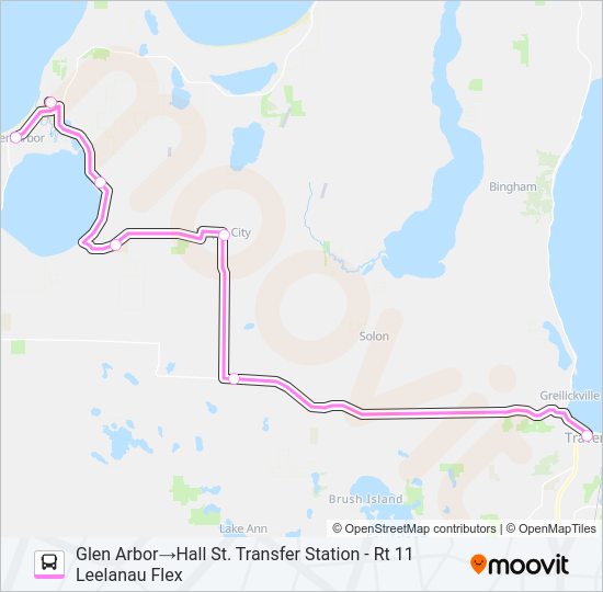 LEELANAU FLEX Bus Line Map