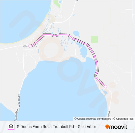 LEELANAU FLEX bus Line Map