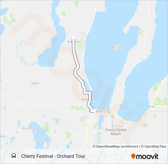 ORCHARD TOUR Bus Line Map