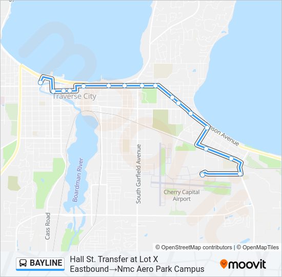 BAYLINE Bus Line Map