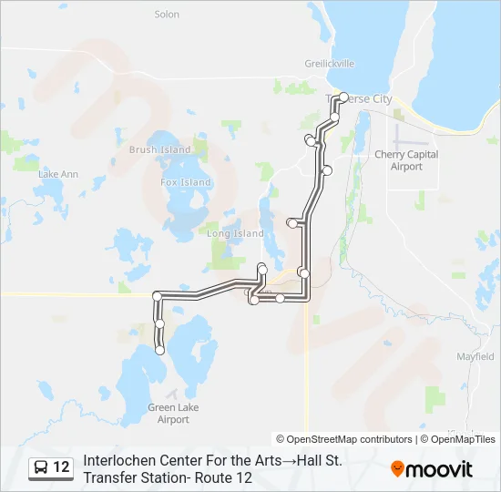 12 Bus Line Map