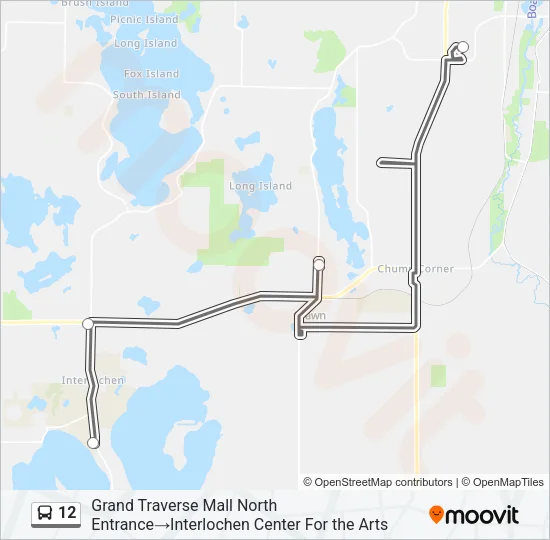 12 Bus Line Map