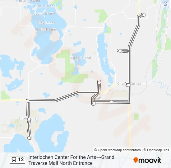 12 Bus Line Map