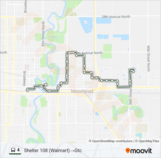 4 Bus Line Map
