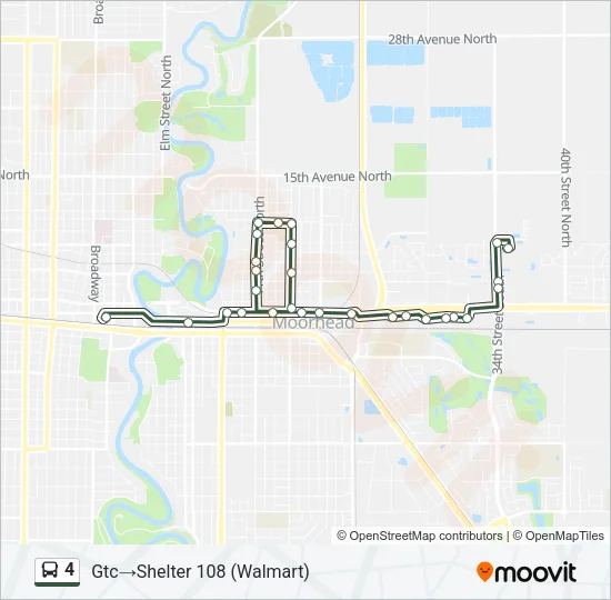 4 Bus Line Map