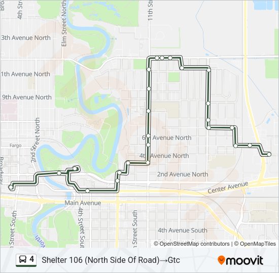 4 Bus Line Map