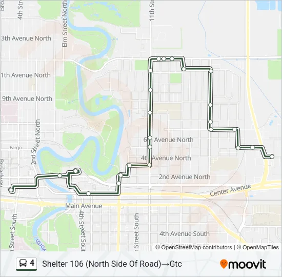4 Bus Line Map