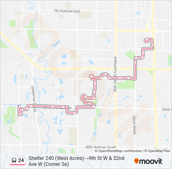 24 Bus Line Map