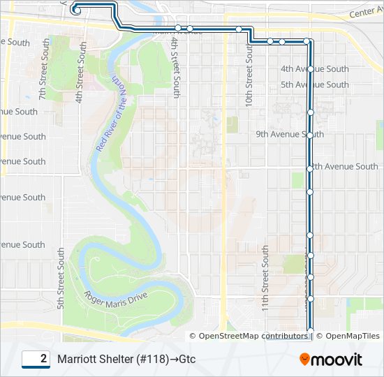 2 Route: Schedules, Stops & Maps - Marriott Shelter (#118)‎→Gtc (Updated)