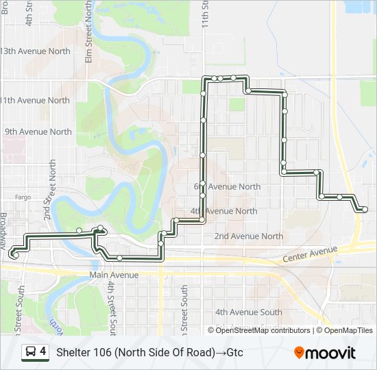 4 bus Line Map